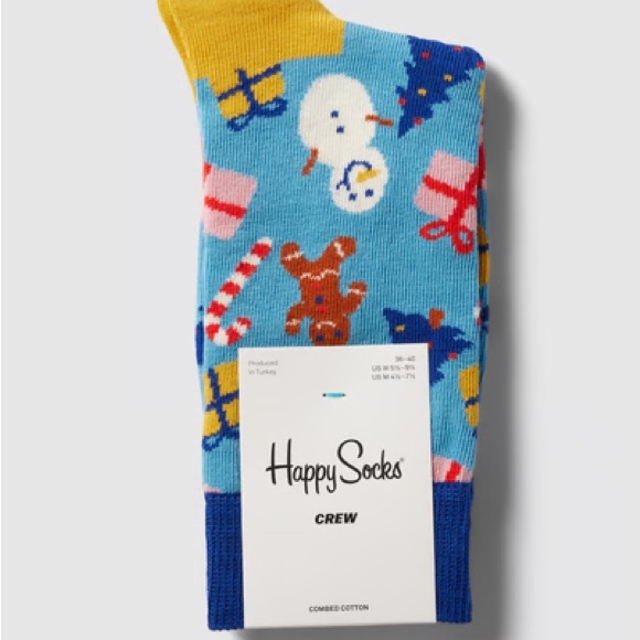 Happy Socks Colorful Holiday Crew Socks - Picture 1 of 3